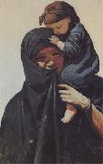 Charles Verlat Mere et enfant (mk32) oil painting